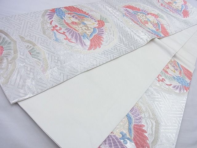 平和屋着物◎六通柄袋帯 向かい鳳凰 金銀糸 逸品 BAAH1329wk