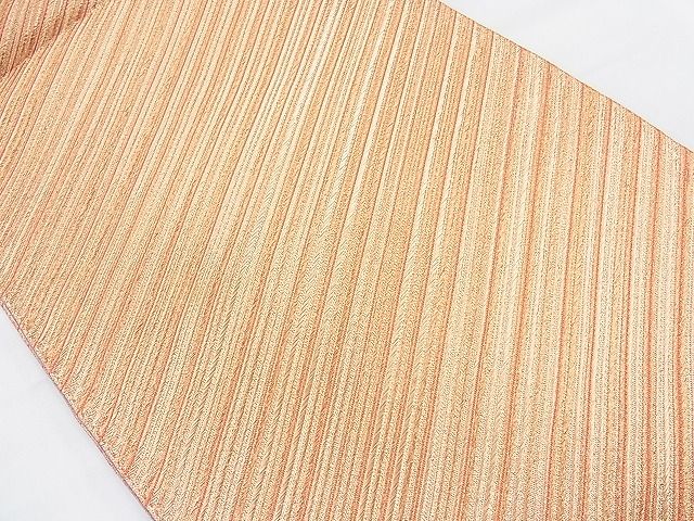 平和屋着物◎全通柄袋帯 斜線文 金糸 逸品 BAAH1024ns
