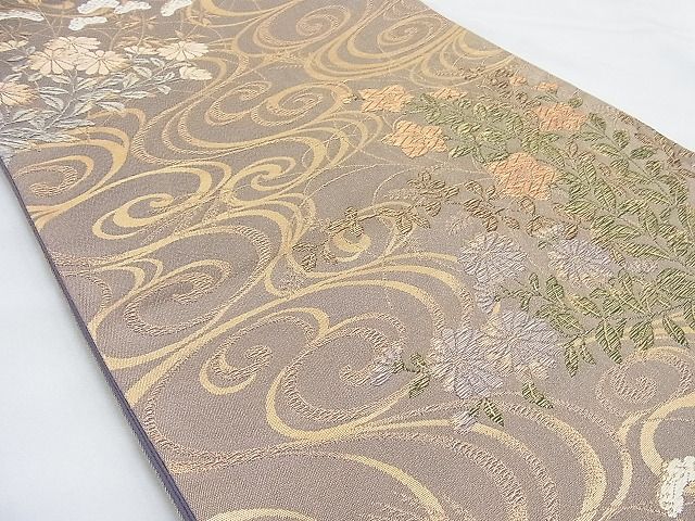 平和屋着物◎六通柄袋帯 唐織 天平の香 金糸 逸品 BAAG6495xa