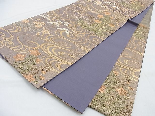 平和屋着物◎六通柄袋帯 唐織 天平の香 金糸 逸品 BAAG6495xa