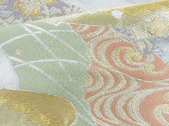 平和屋着物◎六通柄袋帯 琳派文様 金銀糸 逸品 BAAG6518xa