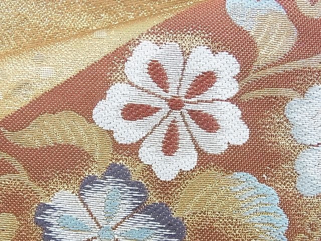 平和屋着物◎六通柄袋帯 唐織 有職名物裂 金銀糸 逸品 BAAG6573xa