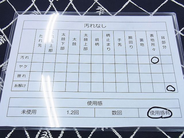 平和屋着物◎六通柄袋帯 唐織 菱枝葉文 濃紺地 逸品 BAAG5912jm