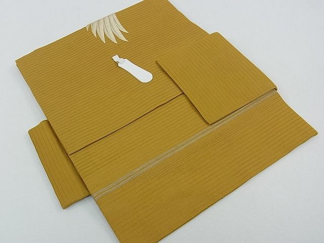 期間限定セール20%off■極上 夏物 アンティーク 大正ロマン つけ帯 総刺繍 手刺繍 白鷺 逸品 CZAA0585s4