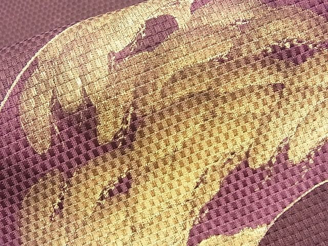 平和屋着物◎太鼓柄袋帯 手描き 地紙老松文様 金彩 逸品 BAAH1082ns