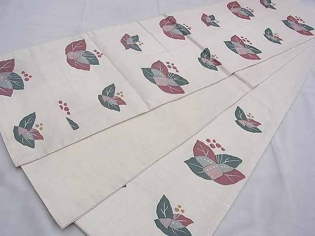 平和屋着物◎六通柄袋帯 市松花文 逸品 BAAH1137ns