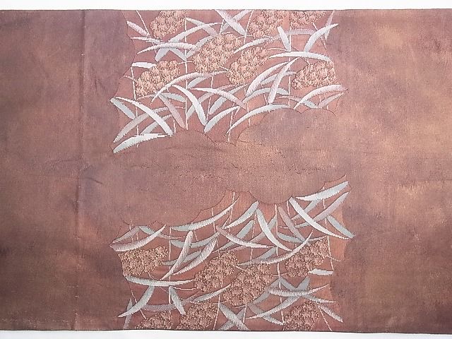 平和屋着物◎太鼓柄袋帯 女郎花 金糸 引箔 逸品 BAAH1140ns