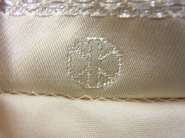 平和屋着物◎六通柄袋帯 唐織 七宝舞文 金糸 逸品 BAAG6904cm