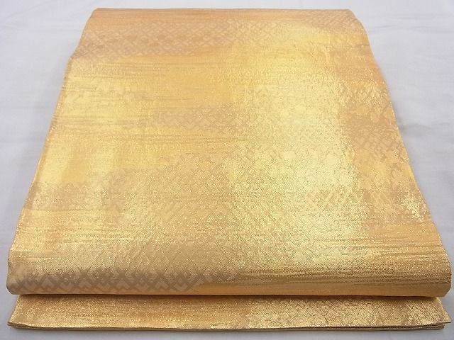 平和屋着物◎佐賀錦 六通柄袋帯 箔散らし文様 引箔 逸品 BAAH2275cm