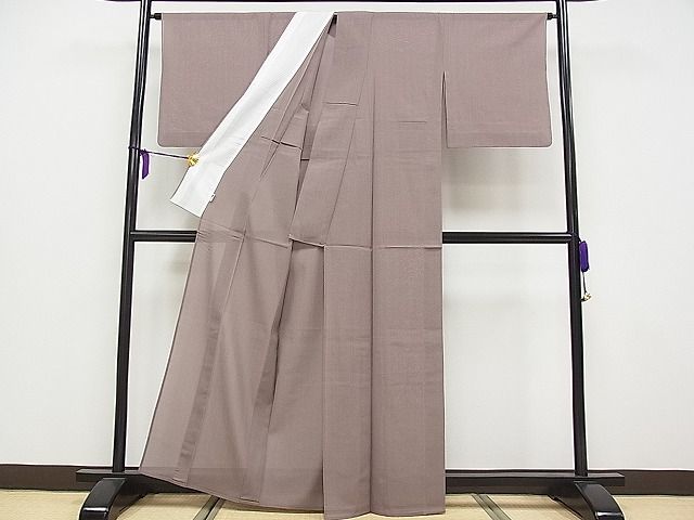 平和屋本店■極上 夏物 東郷織物謹製 永江明夫 本場大島紬 夏大島 みじん格子 証紙付き 逸品 CYAA0411s4