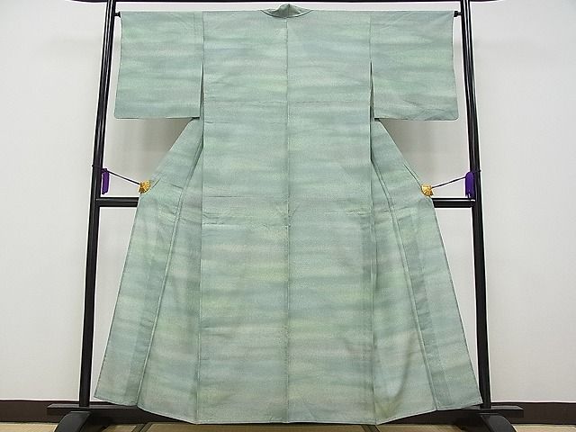 期間限定セール30%off■極上夏物 石川県指定無形文化財 夏牛首紬 角印 白山工房 手織 作家物 上代28万 さが美扱い 証紙付CYAA0406s4