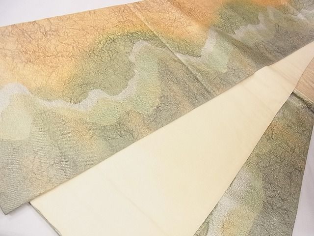平和屋着物■六通柄袋帯 道長文 逸品 CAAG1759eg