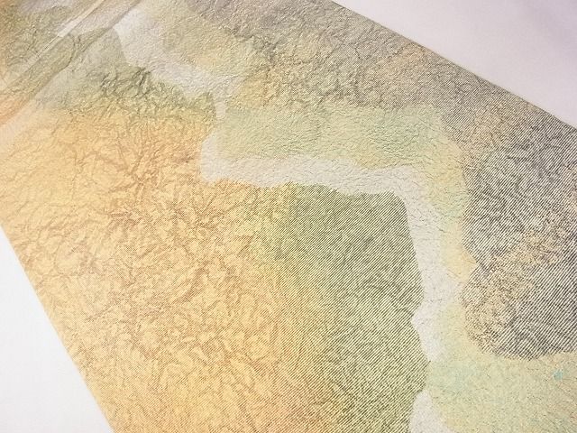 平和屋着物■六通柄袋帯 道長文 逸品 CAAG1759eg