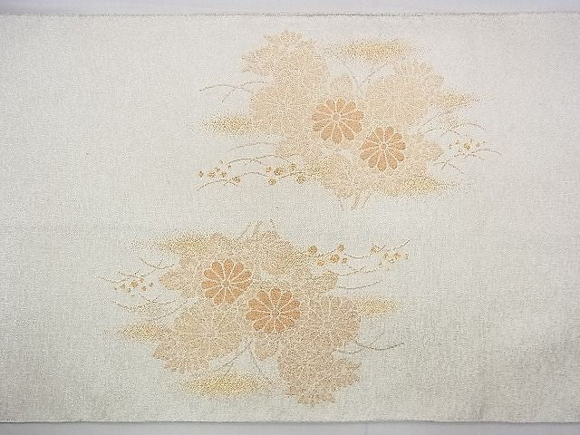 平和屋着物◎太鼓柄袋帯 綴れ 流水秋草文 金銀糸 逸品 BAAH5820fk