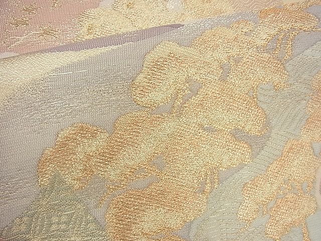 平和屋着物◎六通柄袋帯 数寄屋 金糸 逸品 BAAG8090fk