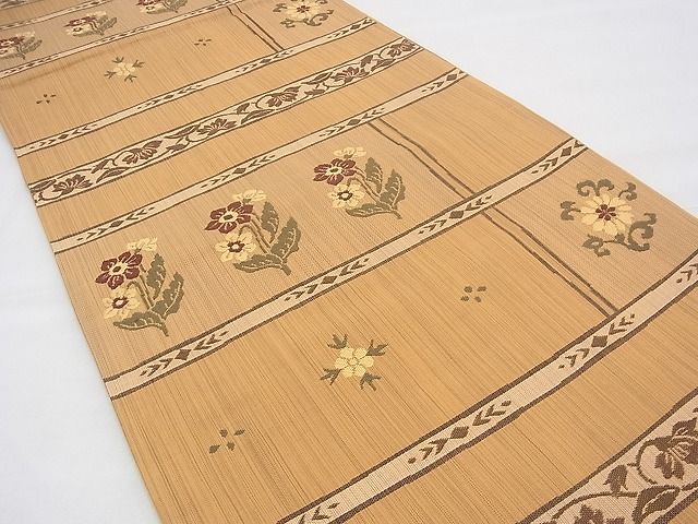 平和屋着物◎六通柄袋帯 立竜 横段花唐草文 逸品 BAAH5885fk