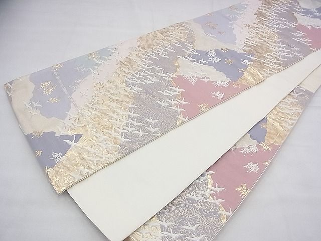 平和屋着物◎六通柄袋帯 唐織 洛西春秋抄 金糸 逸品 BAAG8598fk
