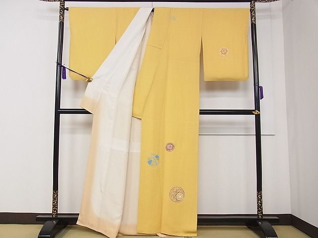 平和屋本店●極上 染刺工芸 大羊居 東京友禅 訪問着 刺繍 毬 金銀糸 逸品 CZAA0644s4
