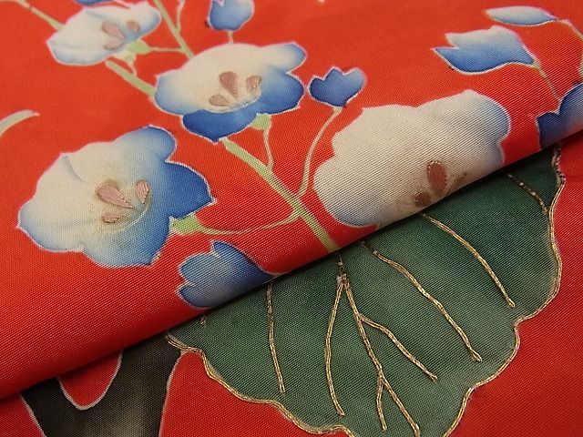 平和屋本店●極上 アンティーク 大正ロマン 振袖 相良刺繍 駒刺繍 鳳凰枝花文 金糸 逸品 CZAA0661s4