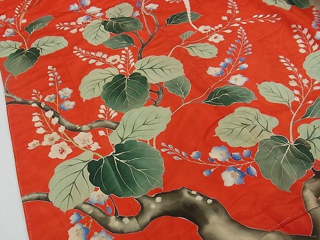 平和屋本店●極上 アンティーク 大正ロマン 振袖 相良刺繍 駒刺繍 鳳凰枝花文 金糸 逸品 CZAA0661s4