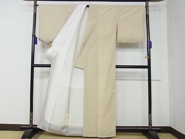 平和屋本店■極上 綿薩摩 東郷織物謹製 手織 實篤 永江明夫 本さつま 証紙付き 木綿 逸品 CZAA0670s4