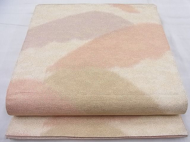 平和屋着物◎全通柄袋帯 砂子綴れ 重ね山文様 逸品 BAAH4082ea