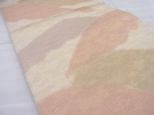 平和屋着物◎全通柄袋帯 砂子綴れ 重ね山文様 逸品 BAAH4082ea
