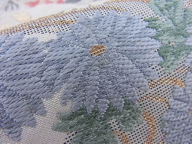 平和屋着物◎六通柄袋帯 唐織 光悦匠模様 金糸 逸品 BAAH4143ea