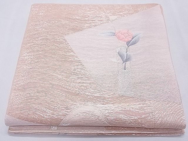平和屋着物■夏物 六通柄袋帯 花籠文 銀糸 逸品 CAAF8507th