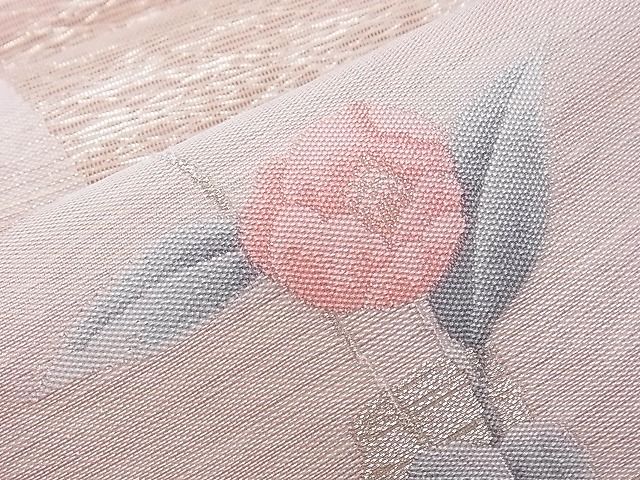 平和屋着物■夏物 六通柄袋帯 花籠文 銀糸 逸品 CAAF8507th