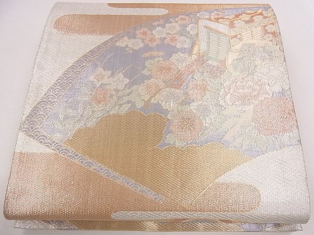 平和屋着物◎六通柄袋帯 宝珠本佐賀錦 九百錦 金銀糸 逸品 CAAG1894eg