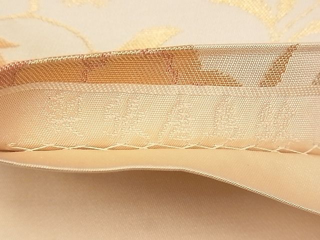 平和屋着物◎六通柄袋帯 裂張唐鳥紋 金糸 逸品 CAAF2835ca