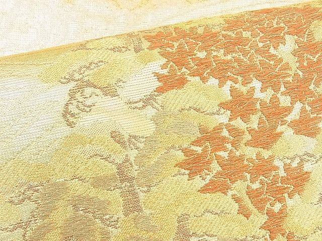 平和屋着物◎佐賀錦 太鼓柄袋帯 典雅 引箔佐賀螺鈿 逸品 BAAH4453kj