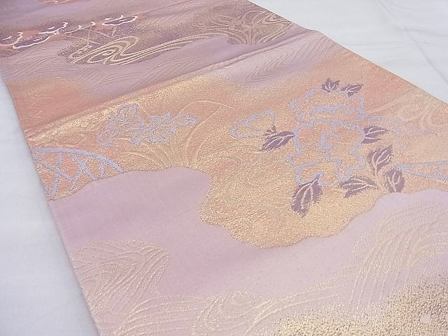 平和屋着物◎六通柄袋帯 花舟 金銀糸 逸品 BAAH6681ea