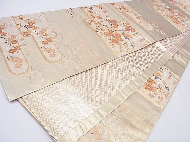 平和屋着物■六通柄袋帯 唐織 陽皇錦 雲取り四季文 金銀糸 引箔 逸品 CAAF5012hy