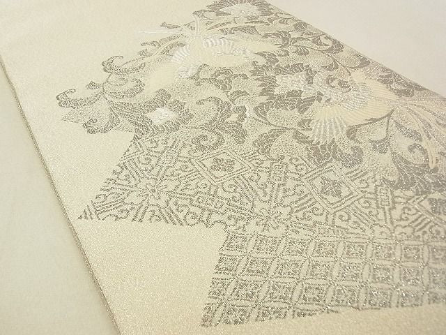 平和屋着物◎つづれ 六通太鼓柄袋帯 鳳凰花文 プラチナ箔 逸品 DAAG5635tw
