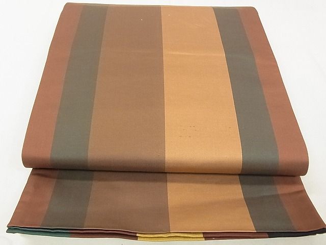 平和屋着物◎六通柄袋帯 唐織 片輪車花文 金糸 逸品 DAAG5625tw
