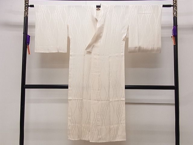 平和屋着物■上質な長襦袢 無双仕立て 立涌花地紋 逸品 CAAG1063dy