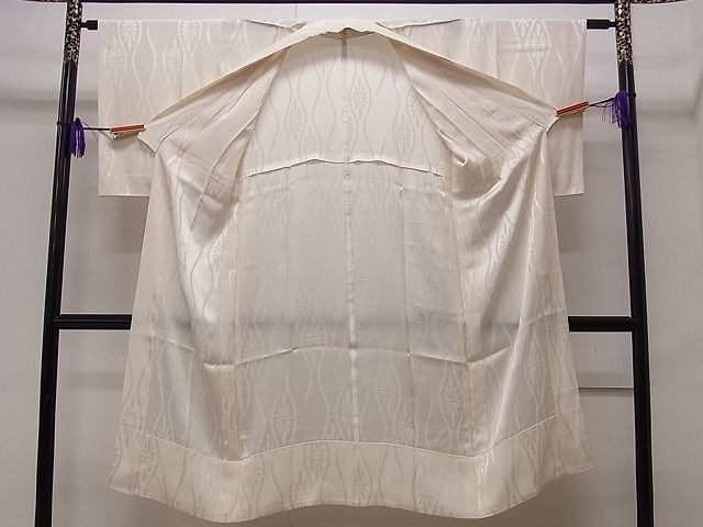 平和屋着物■上質な長襦袢 無双仕立て 立涌花地紋 逸品 CAAG1063dy