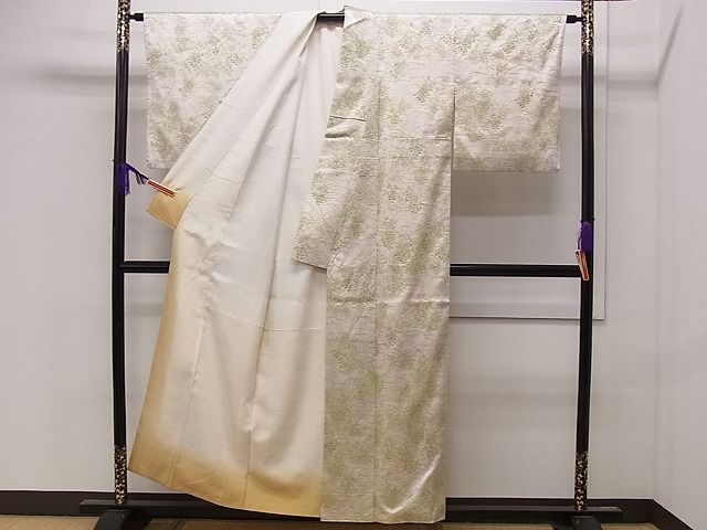 平和屋着物■付下げ 草花文 金彩 逸品 CAAG1276dy