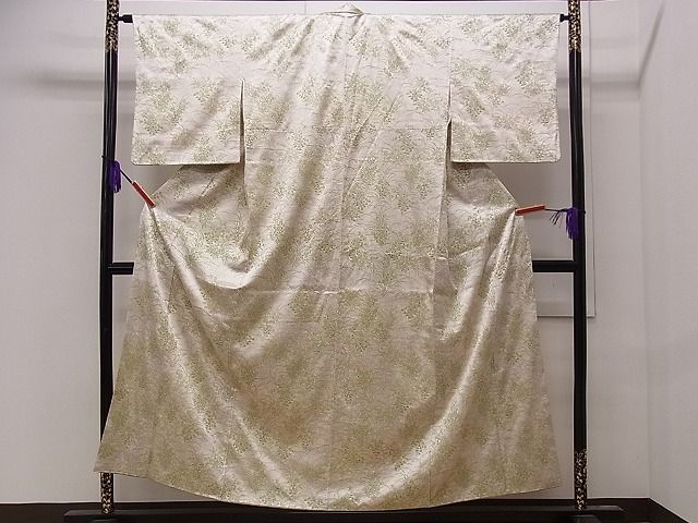 平和屋着物■付下げ 草花文 金彩 逸品 CAAG1276dy