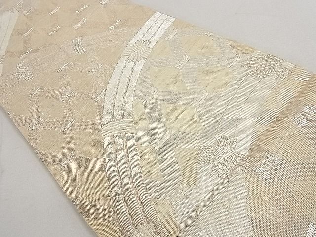 平和屋着物■夏物 六通柄袋帯 籬 銀糸 逸品 DAAG3372ea