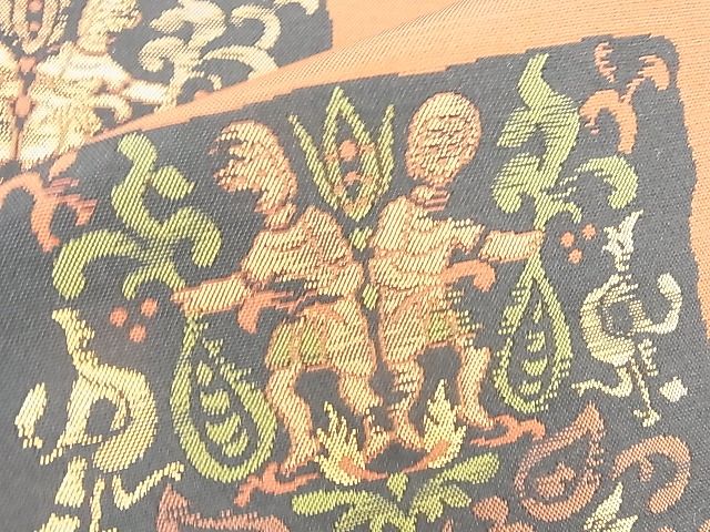 平和屋着物◎六通柄袋帯 明日香 色紙宝相華 逸品 BAAG7698ui