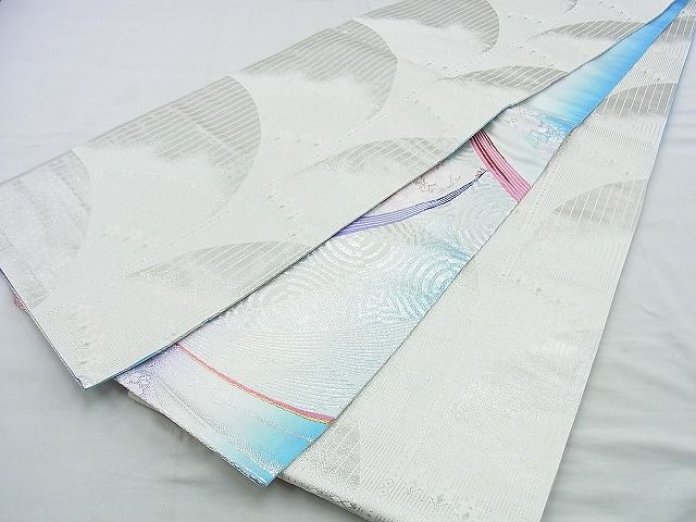 平和屋着物◎佐賀錦 両面六通柄袋帯 唐織 吉祥花文 金銀糸 逸品 BAAH2822jm