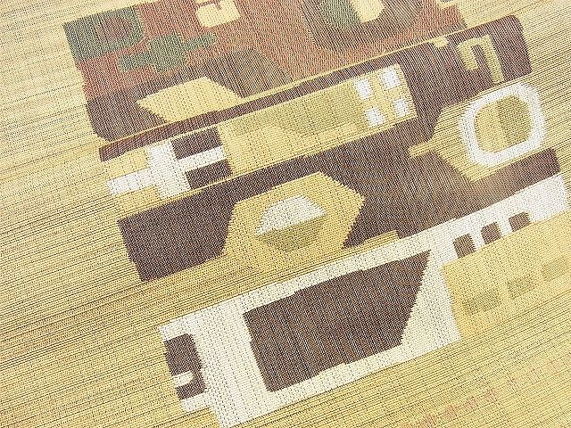 平和屋着物◎六通柄袋帯 幾何学文様 逸品 BAAH2876jm