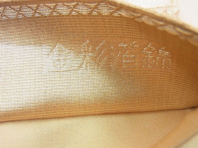 平和屋着物◎六通柄袋帯 青梅正倉院文 金彩箔錦 逸品 BAAH2923jm