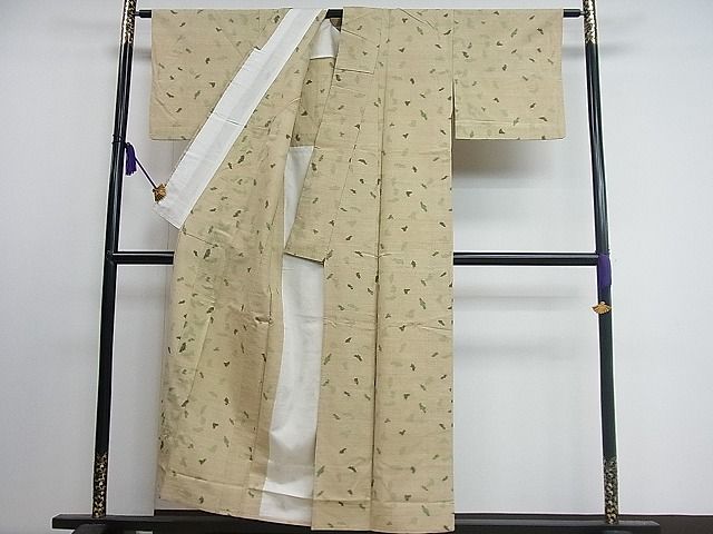 平和屋着物■上質な紬 単衣 吉祥文 逸品 CAAG7467ut
