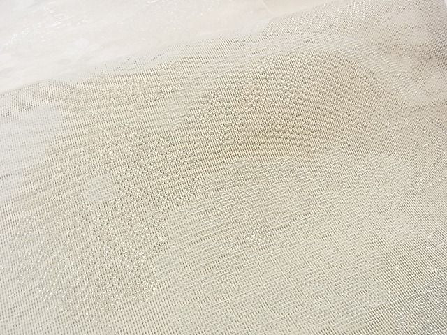 平和屋着物■夏物 六通柄袋帯 籬草花文 銀糸 逸品 DAAG9026op