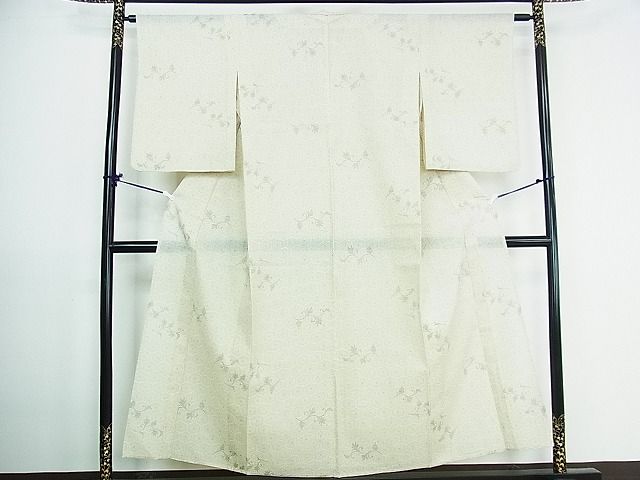 平和屋着物■夏物 小紋 亀甲花文 唐草文 DAAG6661wb