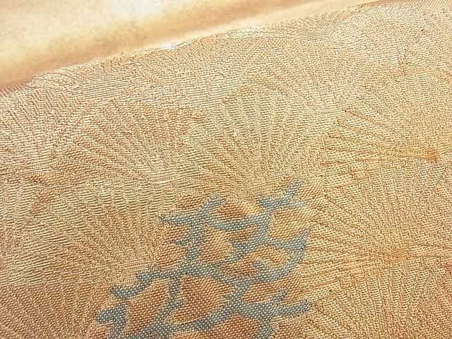 平和屋着物◎六通太鼓柄袋帯 寿松錦織文 都路金錦 逸品 BAAG8965du